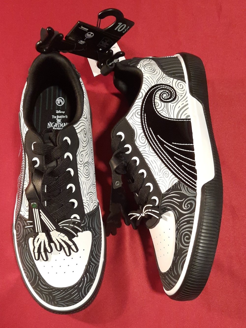 Disney The Nightmare Before Christmas Black & White Swirl Sneakers